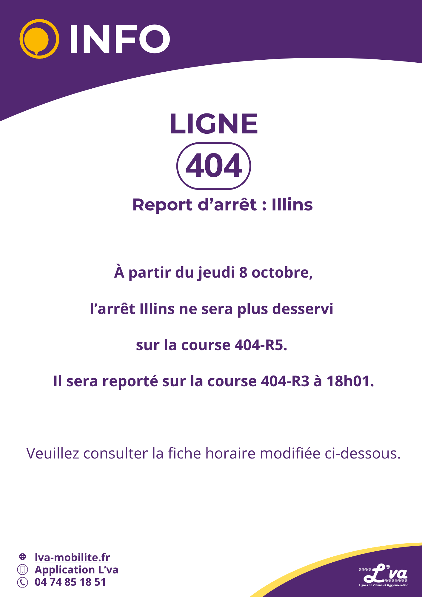 Report d'arrêt