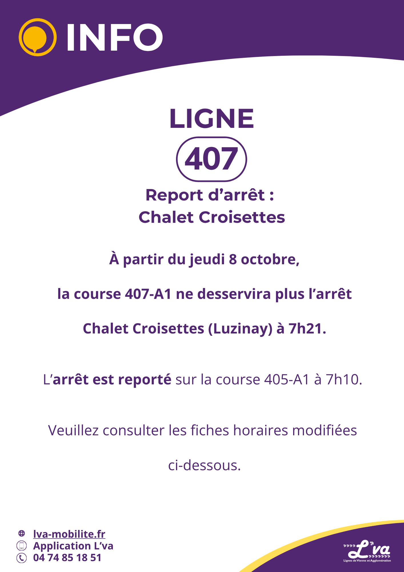 Report d'arrêt