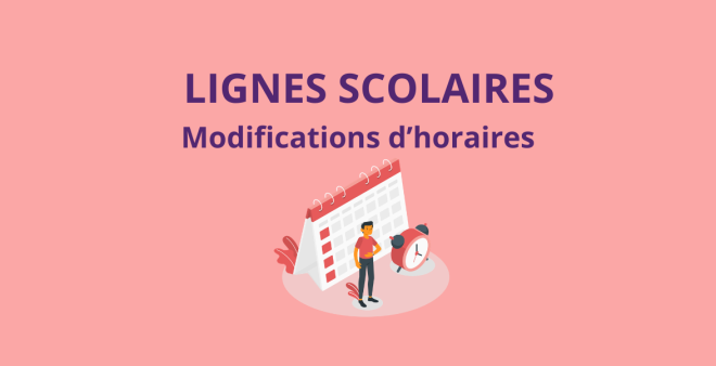Modifications d'horaires