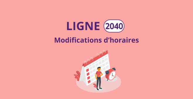 2040 - Modifications d'horaires
