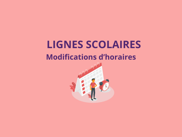 Modifications d'horaires