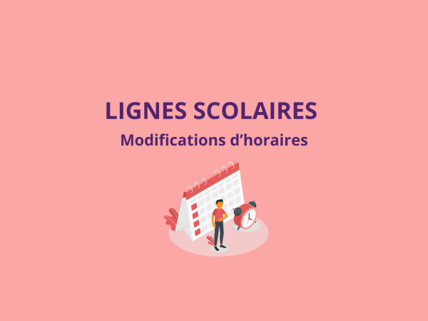 Lignes scolaires : modification d'horaires